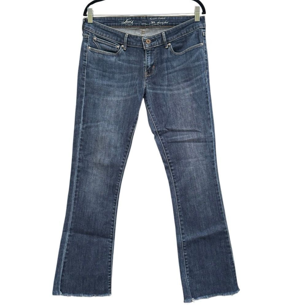 Levi's Women's Slight Curve Fray Hem Skinny Boot Jean Size 30